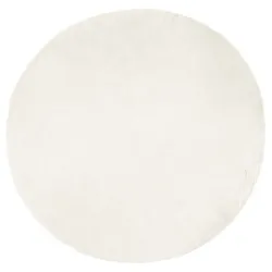 vidaXL Kunstschaffell Teppich Tafalla Weiß Ø 200 cm Polyester