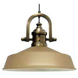 Bamyum Asletl Vintage Metall Beige Pendelleuchte