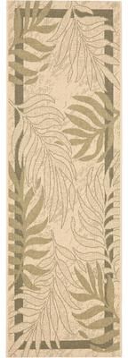 SAFAVIEH Courtyard Rhonda Botanical Indoor/ Outdoor Waterproof Patio Backyard Rug