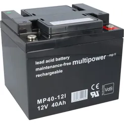 Multipower MP40-12 AGM Bleiakku 12V 40Ah – M6
