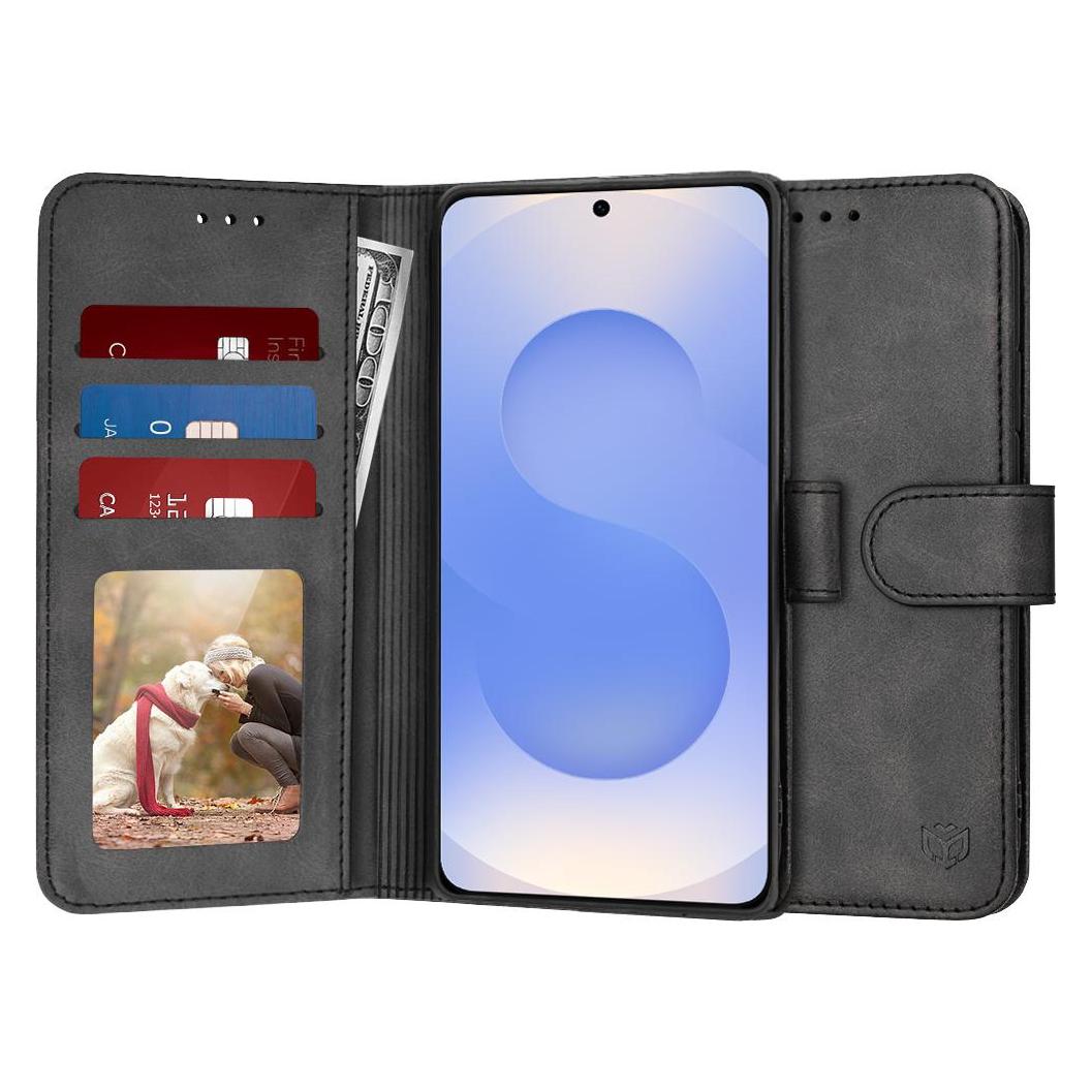 Techsuit - Diary Book - Samsung Galaxy S25 - Black (Samsung Galaxy S25) (56361226)