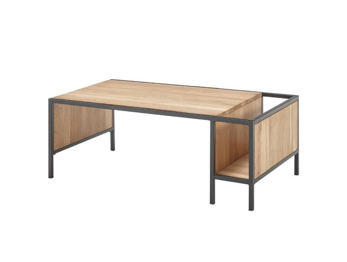 Table basse Julian 110 x 40 x 60cm Marron/Chêne