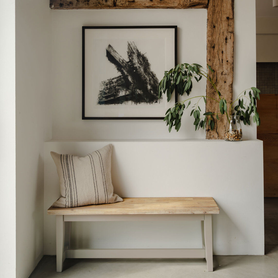 Fernleaf Doria Solid Wood Bench Truffle H44.8 x W120 x D32cm