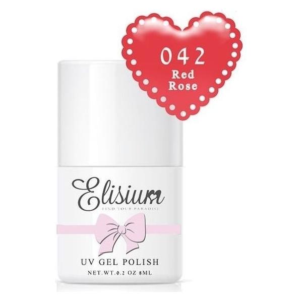 Elisium Uv - Gel Polish Lacier Hybrid To The Claw 042 Rose Red 8Ml (Rose Red, UV-Gel Lack) (5902539709186)