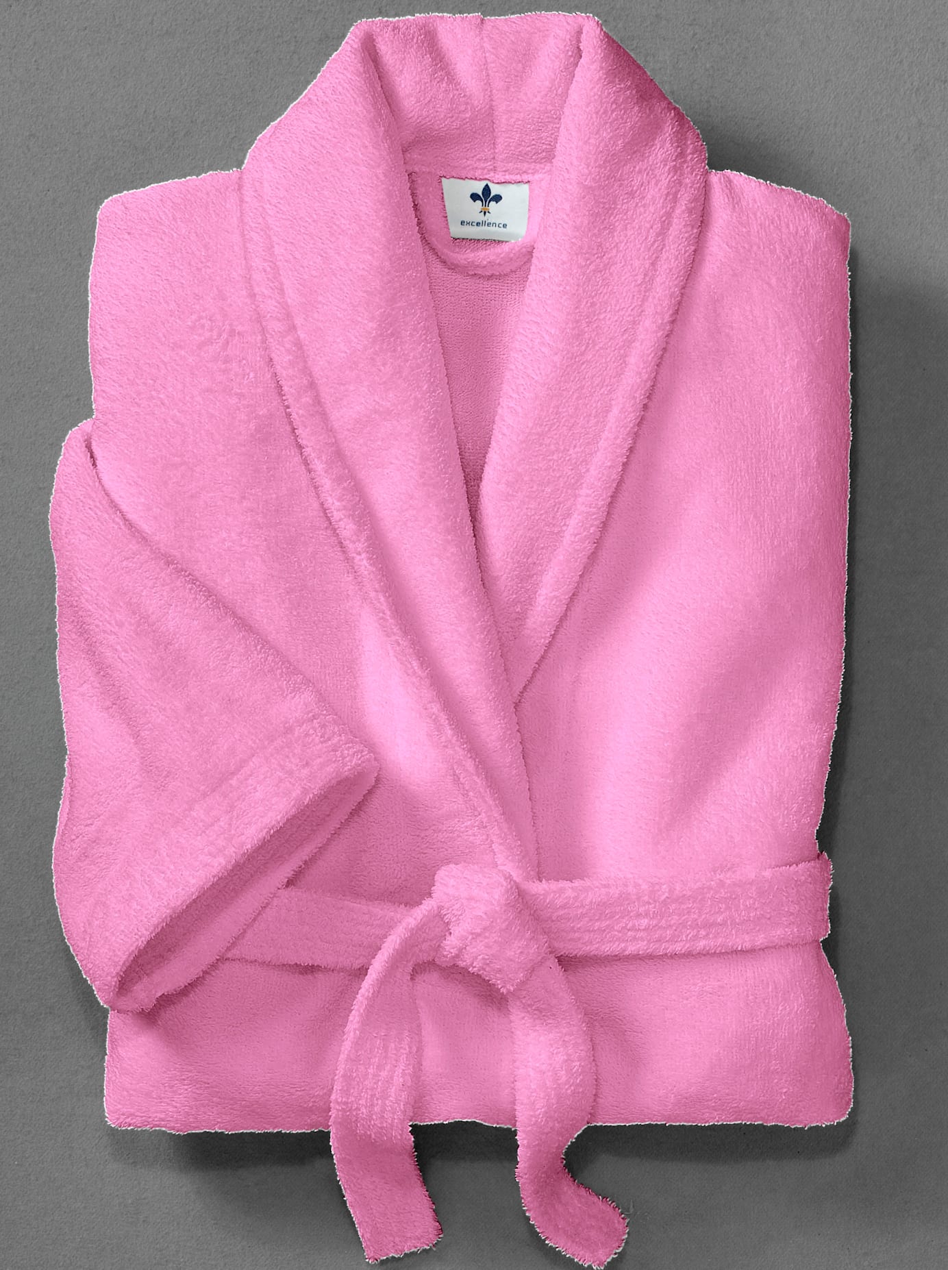 Bademantel PLANTIER Gr. 48, pink, 48/50, Baumwoll-Mix, Hausmäntel, Bademantel pink 48/50