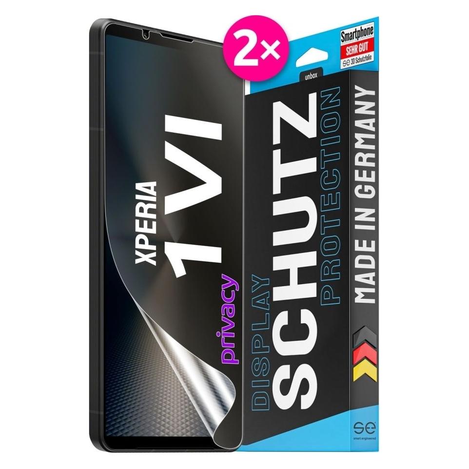 Smart Engineered se 3D Schutzfolie Sony Xperia 1VI Privacy (VPE 2) (2 Stk., Sony Xperia 1 VI) (SE0-F0112-0513-24-M)