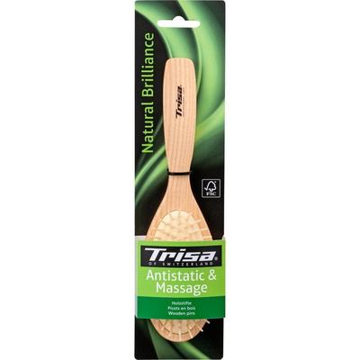 Trisa Natural Brilliance Gummibürste Holzstifte 1 St Bürste