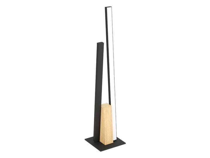 Eglo Led-Tischleuchte, Braun, Schwarz, Weiss, Holz, Metall, 7.5x45.5x4.5 cm, Lampen & Leuchten, LED Beleuchtung, LED-Tischleuchten