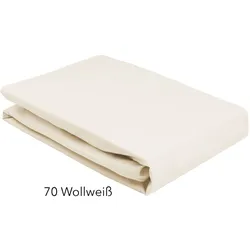 Elegante Boxspring Spannbettlaken - 140/160x200cm	70 wollweiss