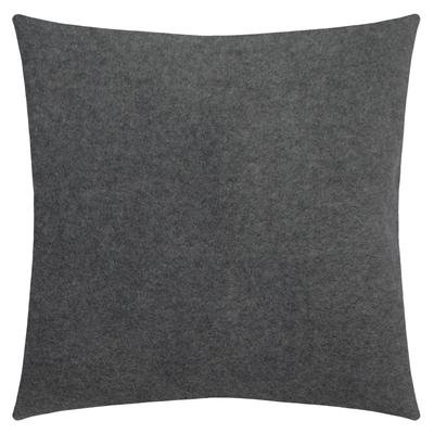 Dekokissen ZOEPPRITZ1828 "Soft-Fleece", grau (medium grau melange, unifarben), B:50cm L:50cm, Polyester, Viskose, Dekokissen_Sitzkissen_Kissenhüllen, Kissenbezug aus Fleece