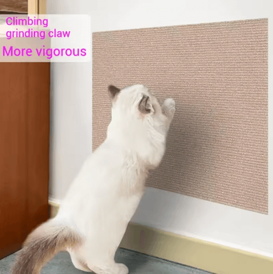 Inspire Picks Trimmable Self Adhesive Cat Scratching Mat Sofa Protector & Interactive Scratch Pad khaki 30x100cm