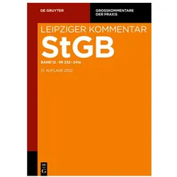Strafgesetzbuch. Leipziger Kommentar / §§ 232-241a, Fachbücher von Christoph Coen, Gerhard Altvater, Christoph Krehl