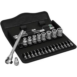 Wera, Ratsche, 8100 SA 10 Zyklop Metal-Knarrensatz (1/4")
