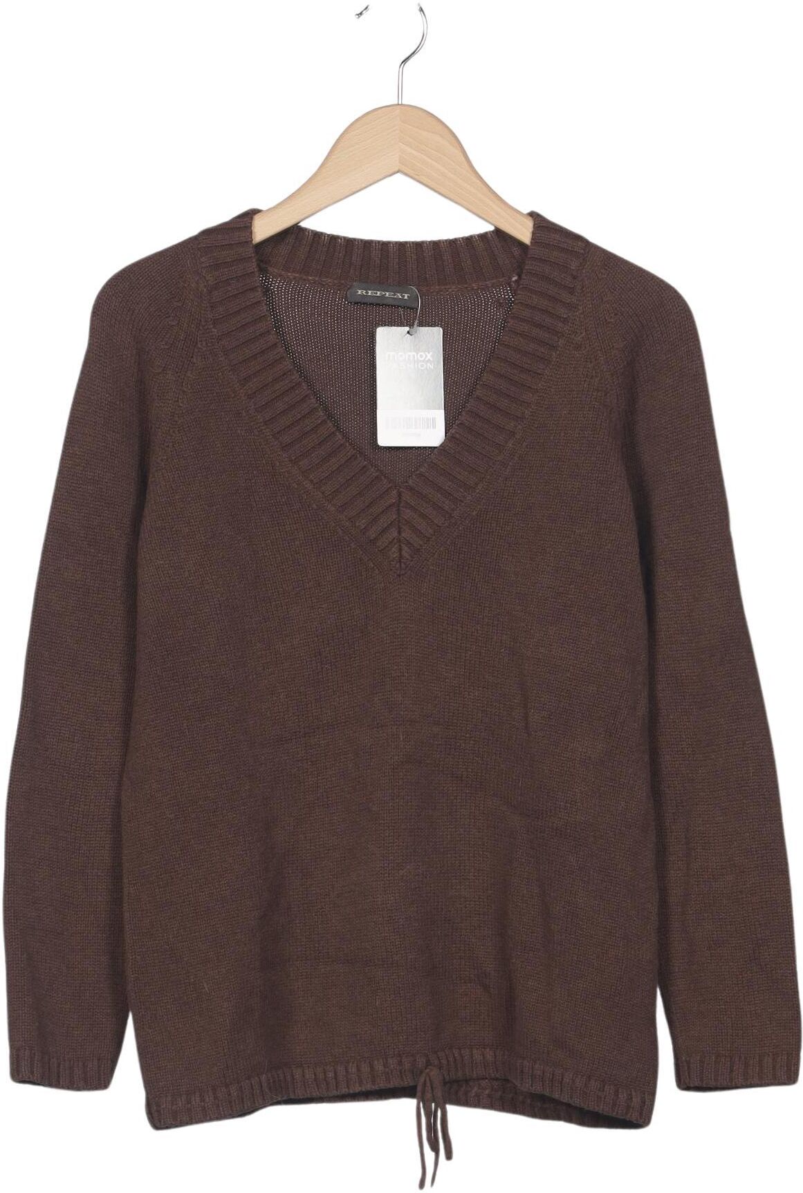 Repeat Damen Pullover, Braun, Gr. EU 40, Baumwolle - Second Hand