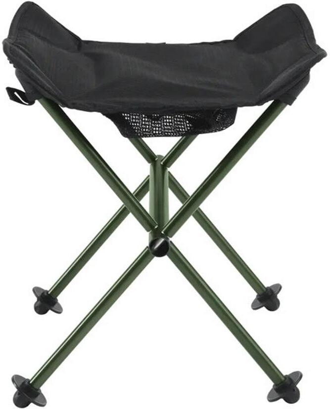 Campinghocker ROBENS "Frontiersman Light", grün (schwarz), Hocker, B/H/T: 49cm x 48cm, Campinghocker, Leichter und flexibler Hocker für unterwegs, B:49cm T:48cm schwarz B/H/T: 49cm x 48cm