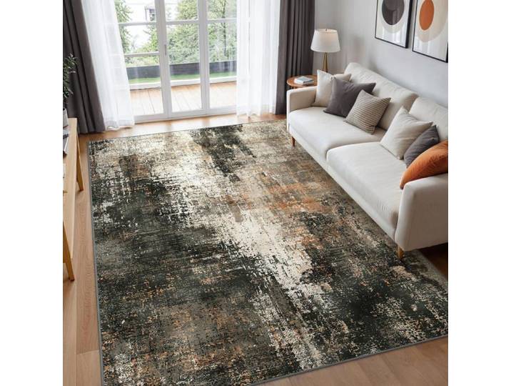 Tapis Salon Résumé 160x230cm Lavable en Machine Rug