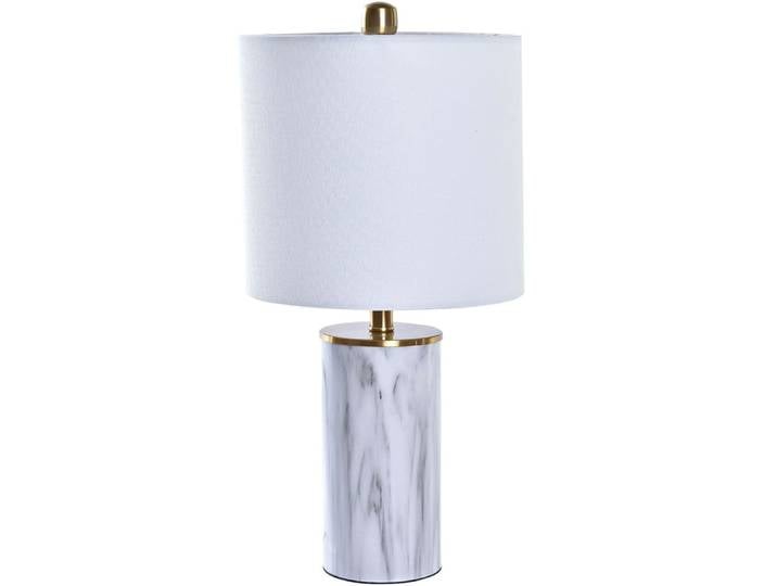 Lampe ronde et abat-jour blanc - 23x23x47cm