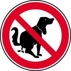 SAFETYMARKING Verbotsschild Hier kein Hundeklo Folie selbstklebend (Ø) 200 mm 1 St. 21.1005