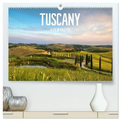 Tuscany A color palette (High Quality Premium Wall Calendar 2027 DIN A2 landscape),CALVENDO 12 Month Wall Calendar
