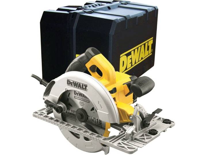 DeWALT DWE576K-QS - Scie circulaire portative\, 1600W\, 190mm\, fournie dans un coffret