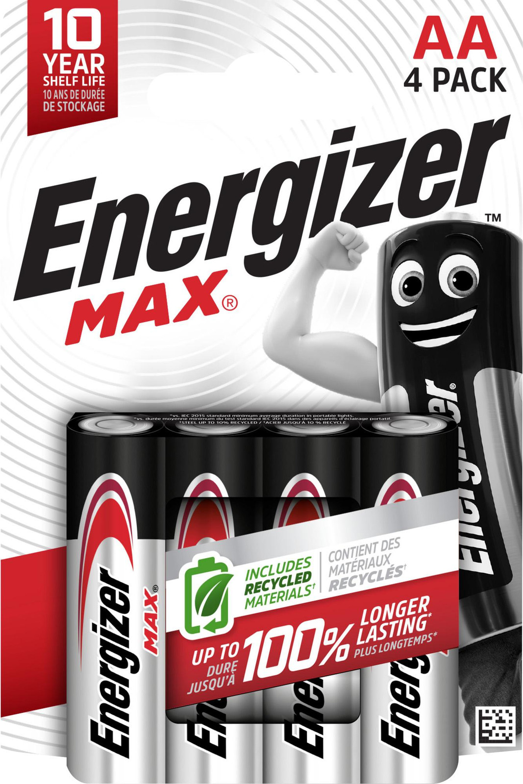 Energizer Alkaline Max AA LR6 Batterijen, 4 stuks