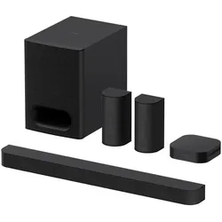 Sony Bravia Theatre System 6 (1000 W, 5.1 Kanal), Soundbar, Schwarz