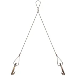 OBO 1450201 Tragseil für Gitterrinne 2x2x300mm, St, G