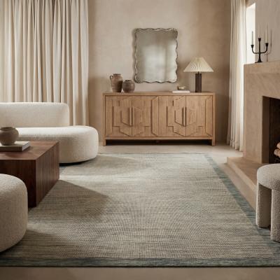 Style Haven Wade Tonal Border Wool Blend Area Rug