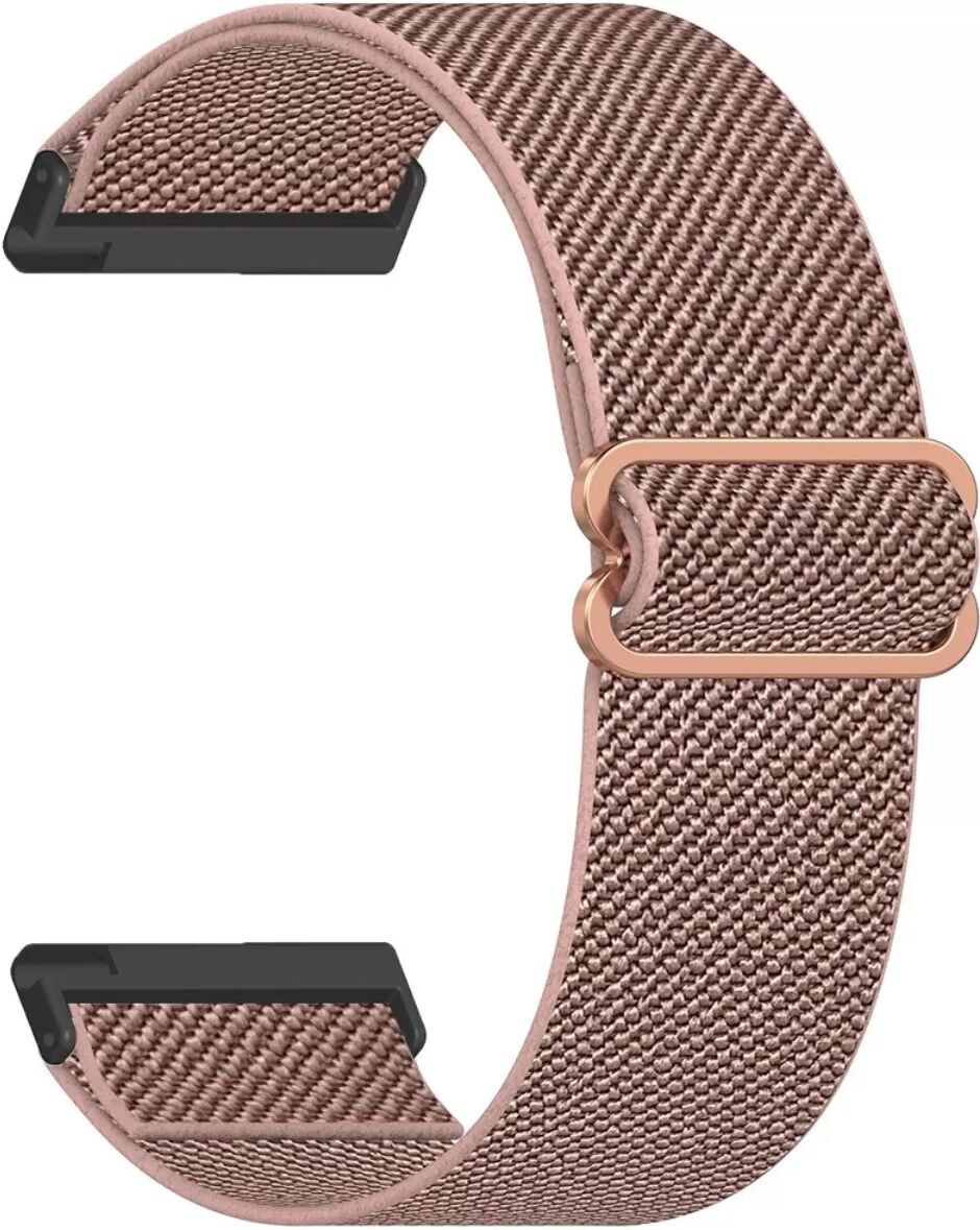 INF Elastisches Nylon-Uhrenarmband kompatibel mit Nomad und Apex 4 — 24mm Butterfly Slide Schnalle, passt 15-20cm Handgelenke Rosa