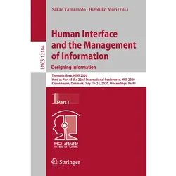 Human Interface and the Management of Information. Designing Information, Fachbücher