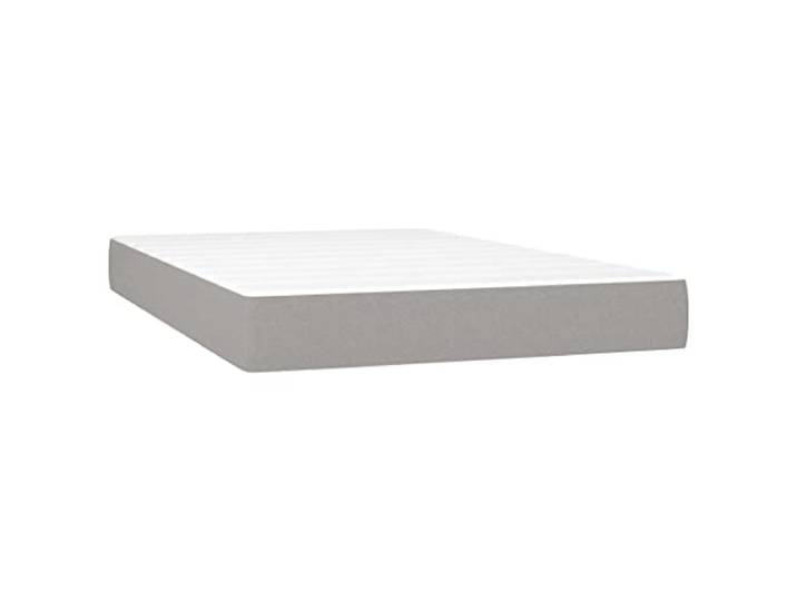 vidaXL Taschenfederkernmatratze Mittel Matratze Bett Matratzen Taschenfederkern Federkernmatratze Schaumstoffmatratze Hellgrau 120x200x20cm Stoff