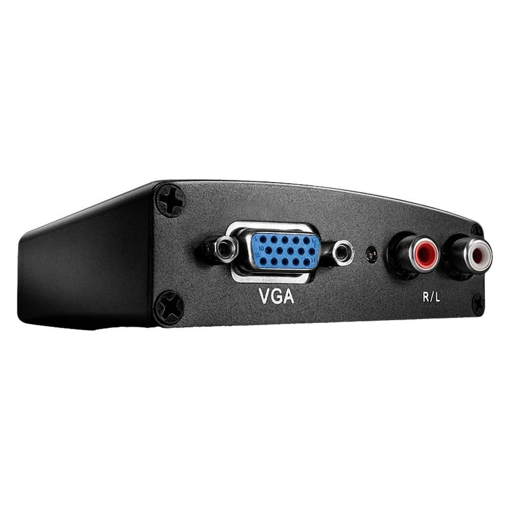 Lindy VGA + Audio an HDMI Konverter Maximale Aufloesung 1080p keine Skalierung (Extender) (38165)