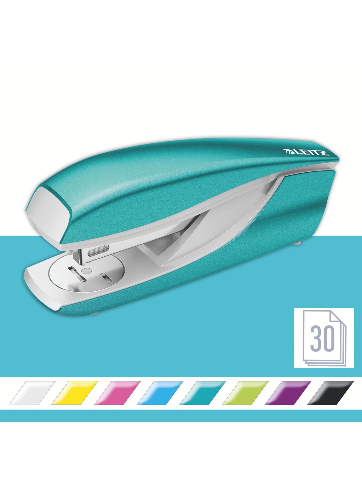 Leitz NeXXt WOW Büroheftgerät (Metall) Eisblau