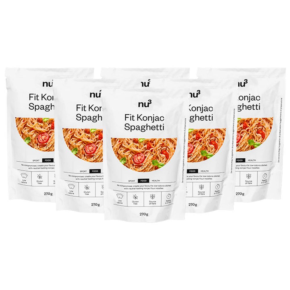 6 x nu3 Fit Konjak Spaghetti 6x270 g Paste