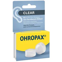 Ohropax Clear Silikon Vor-ohr Stöpsel 6 St