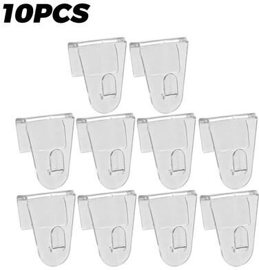 Inspire Essentials Transparent Adhesive Hooks For String Lights And Home Organization 2