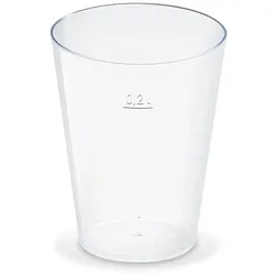 Trinkglas (PS) Ø75mm 0,2L