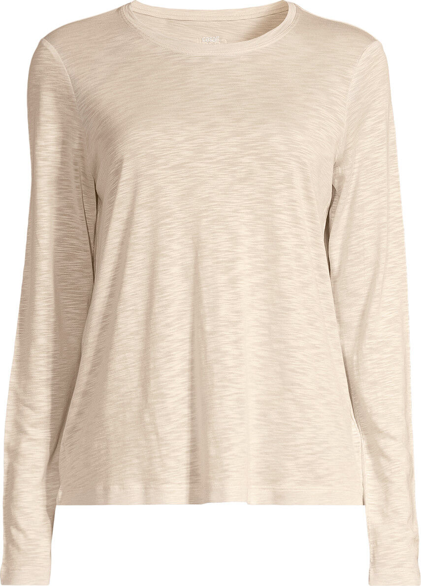 Casall Women's Soft Texture Long Sleeve Ecru S