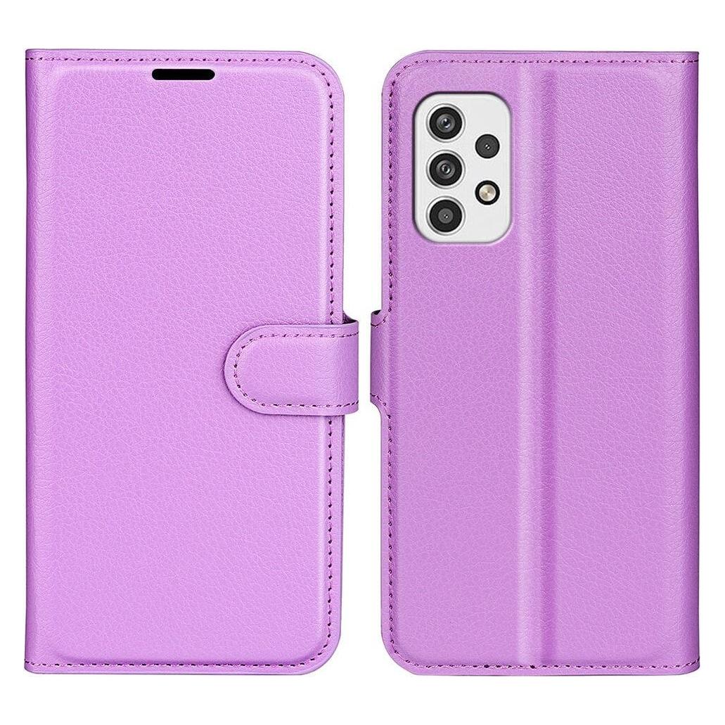 Cover-Discount Galaxy A23 - Leder Etui Hülle violett (Samsung Galaxy A23) (101244275H)