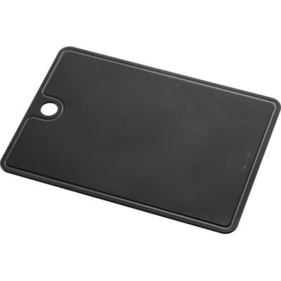 Schneidebrett ZWILLING "praktisch Brett für jeden Tag", schwarz, B:21cm H:0,3cm L:30cm, Kunststoff, Schneidebretter, mit Auffangrille, spülmaschinengeeignet