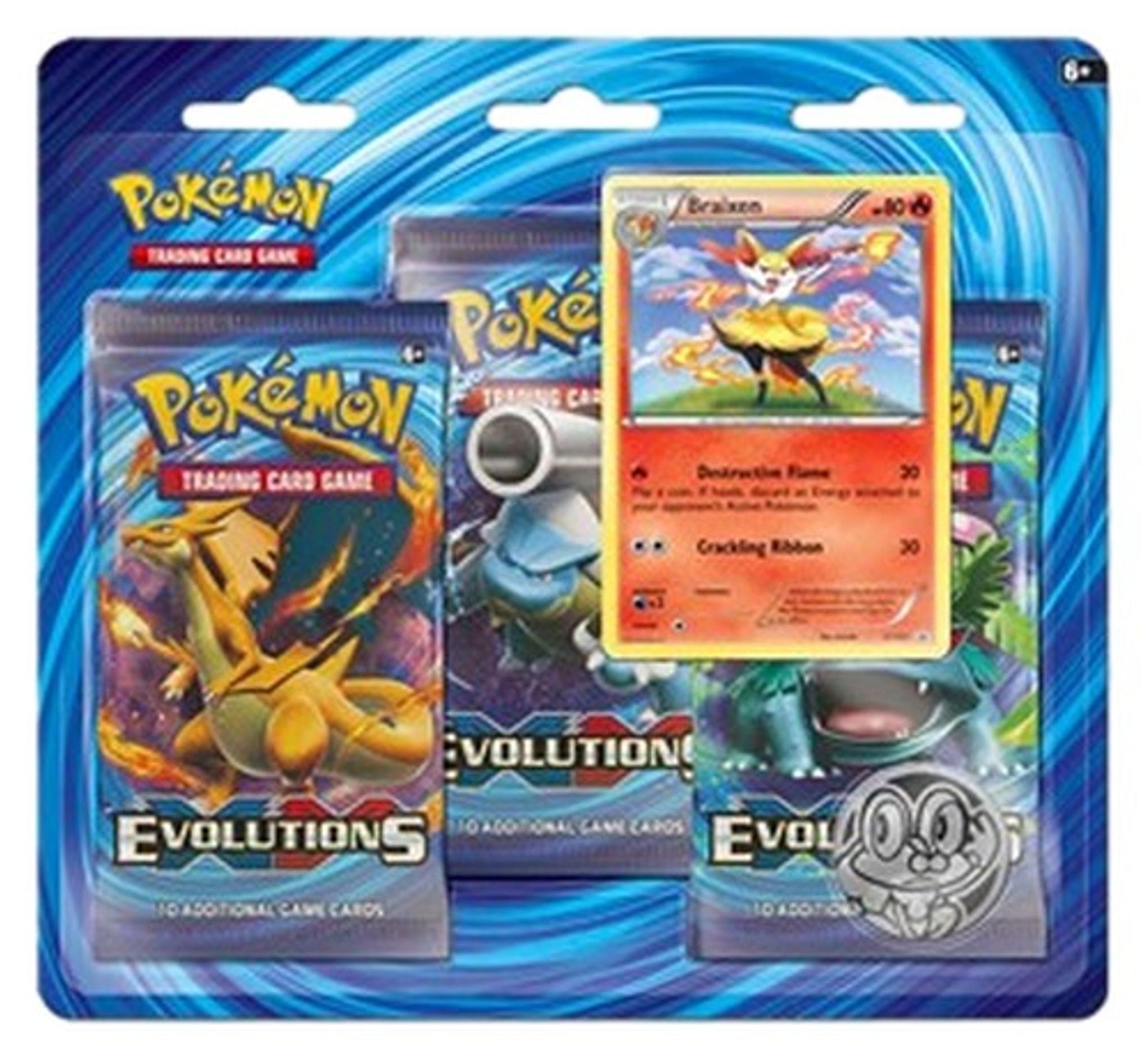 Pokemon Evolutions: Braixen 3-Pack Blister
