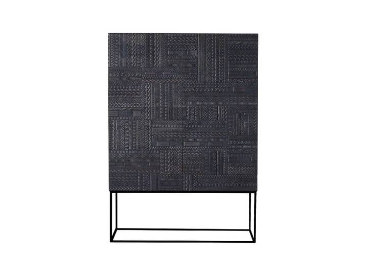 Ethnicraft Ancestors Tabwa Schrank Teak 3-türig-2 Schubladen126x180