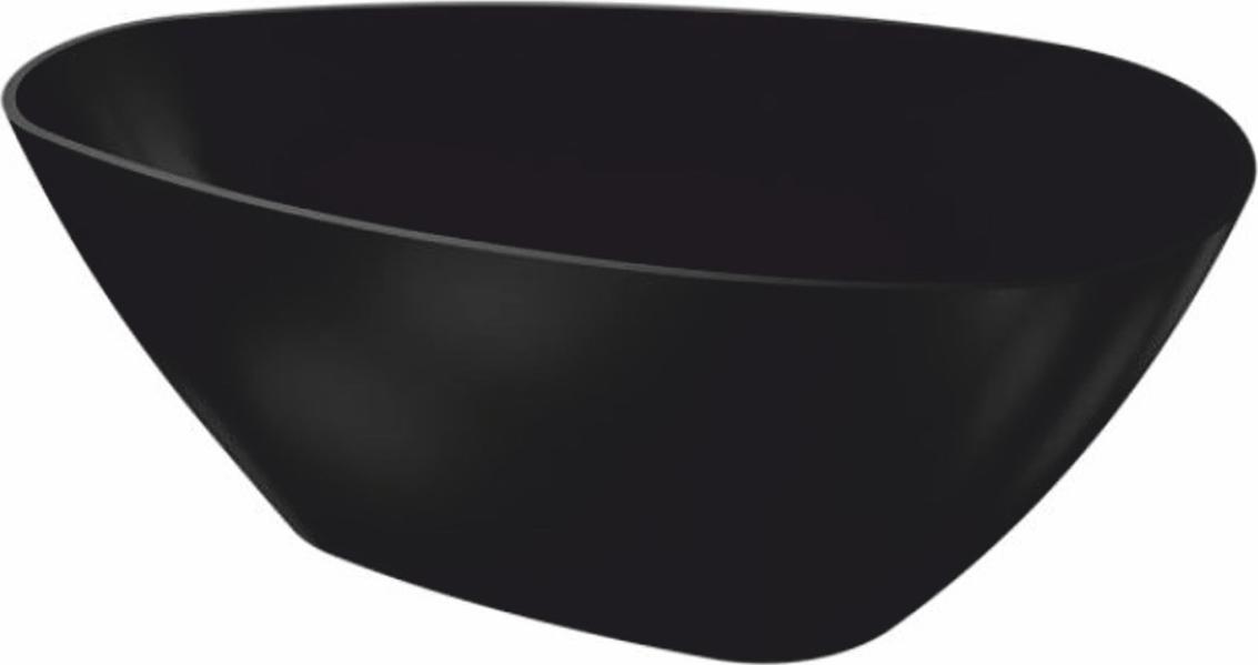 Casa Padrino Freistehende Luxus Badewanne Matt Schwarz 150 cm - Badezimmer Interior