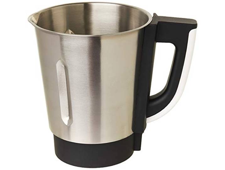 Lacor 69561 - RA - Krug mit Deckel und Klingen, silberfarben Langlebiges Profi-Utensil; entwickelt für optimale Leistung und schnelle, unkomplizierte Reinigung in der Spülmaschine