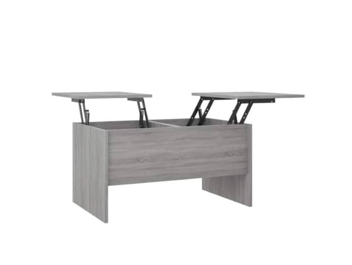 Couchtisch, Grau Sonoma Eiche, 80x50x42,5cm Moderne Low-Form, Farbe Eiche Sonoma grau, Größe 80x50x42,5cm, für Wohnzimmer