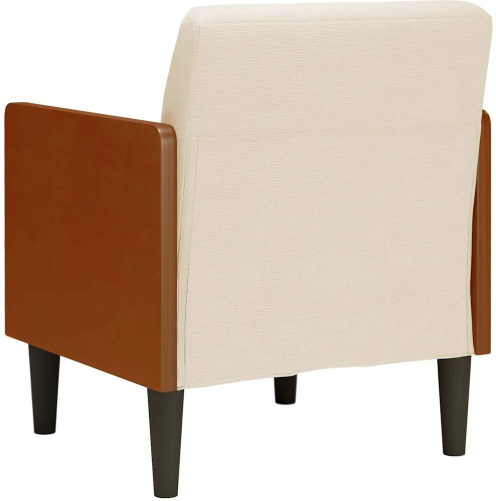 vidaXL Fauteuil canapé avec accoudoirs 55 cm en lin