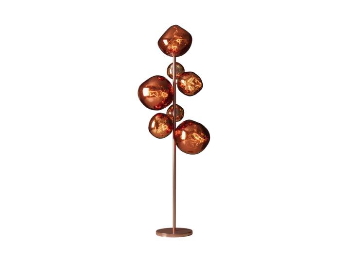 Design Stehlampe „Liquid Diamond“ Kupfer Invicta Interiors