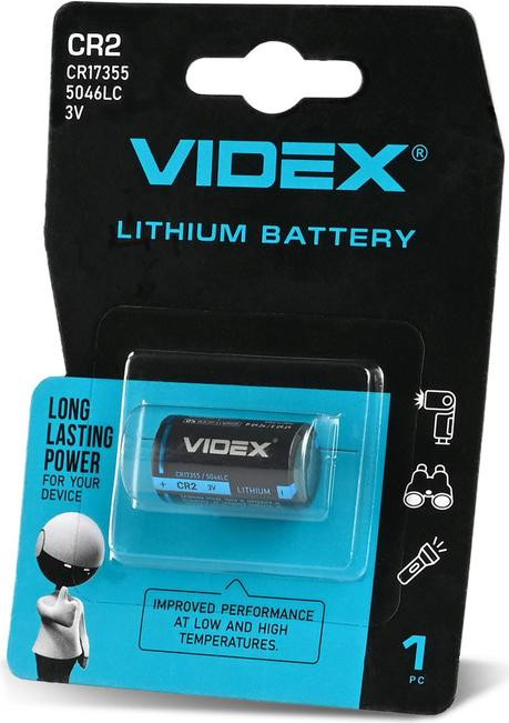VIDEX CR2 lithiumbatterij, 3V, 800mAh, 1 stuk