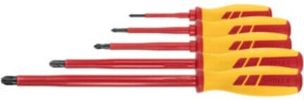 Holex Jeu de tournevis pour Phillips 100% isolé, Nombre de tournevis: 5 (668641 5)