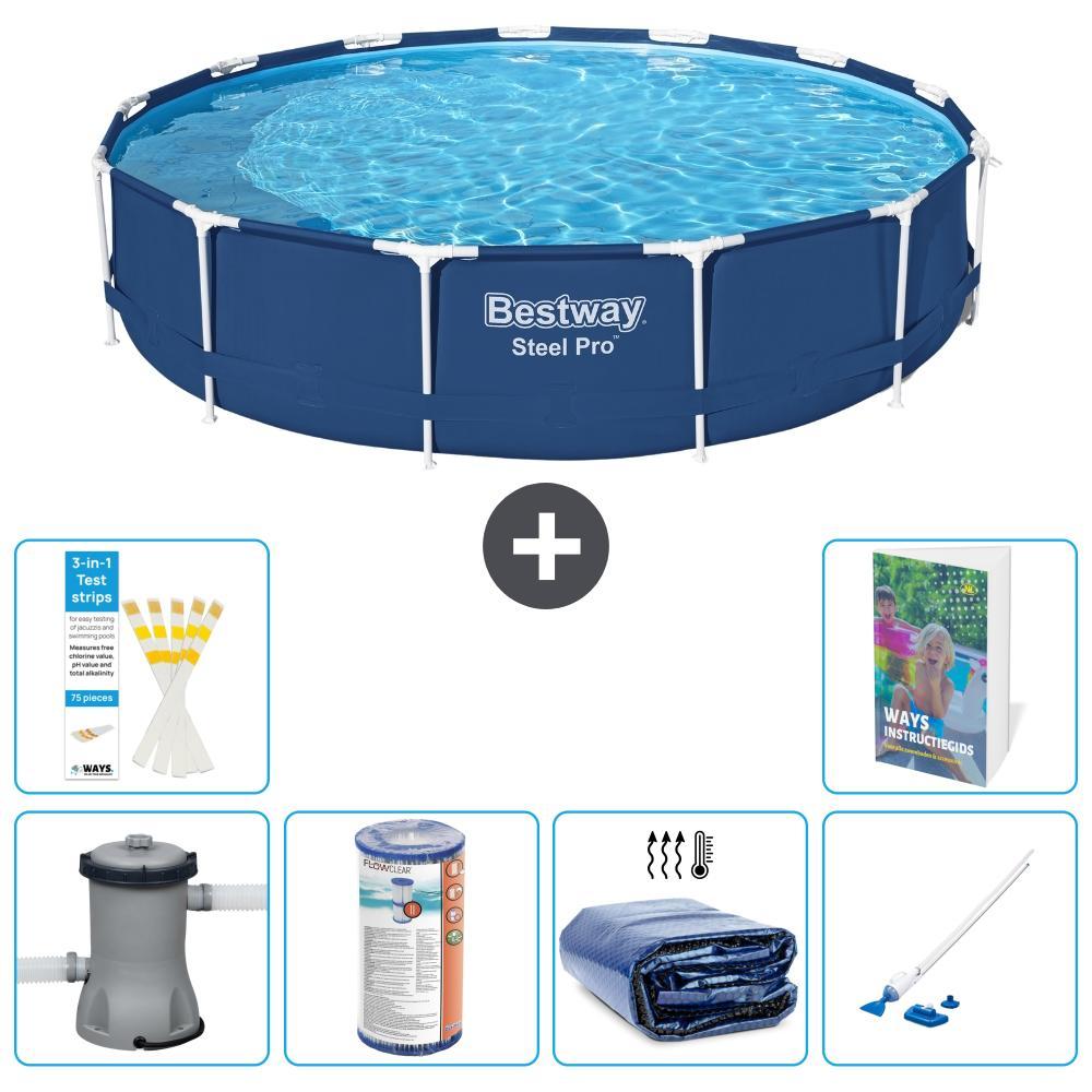 Bestway Steel Pro Rund - 396x84 cm - 5-teilig S201